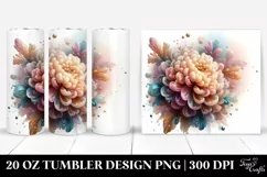 Abstract Pastel Marigold 20 Oz Tumbler Product Image 1