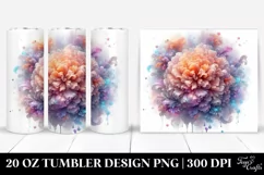 Abstract Pastel Marigold 20 Oz Tumbler Product Image 1