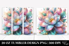 Detailed Vibrant Pastel Gardenia Tumbler Product Image 1