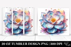 Detailed Vibrant Pastel Gardenia Tumbler Product Image 1