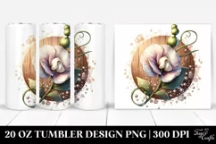 Shiny Sweet Pea with Material | 20 Oz Tumbler Product Image 1