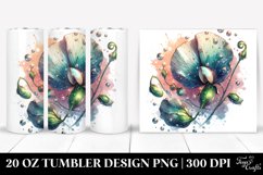 Shiny Sweet Pea with Material | 20 Oz Tumbler Product Image 1