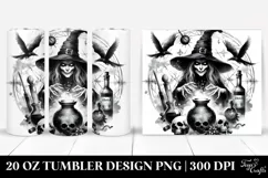 Evil Gothic Witch & Potion Tumbler | 20 oz Tumbler Product Image 1