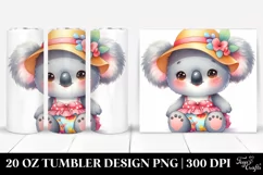 Colorful Baby Koala Dressed Summer | 20 Oz Tumbler Product Image 1