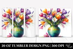 Vibrant Crocus Vase | Tumbler Product Image 1
