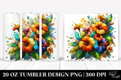 Colorful Nasturtium | Tumbler Product Image 1