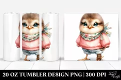 Watercolor Baby Bird Tumbler Product Image 1