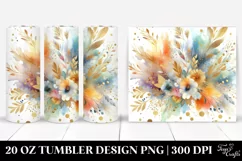 Colorful Golden Foil Background | 20 Oz Tumbler Product Image 1