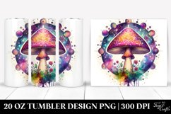Vibrant Magical Celestial Mushroom 20 Oz Tumbler Product Image 1