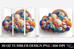 colorfull Wimsicall Colorfull Cloud | 20 Oz Tumbler Product Image 1