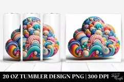 colorfull Wimsicall Colorfull Cloud | 20 Oz Tumbler Product Image 1