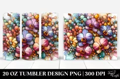 Colorful Orchid Stained | 20 Oz Tumbler Product Image 1