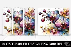 Colorful Orchid Stained | 20 Oz Tumbler Product Image 1