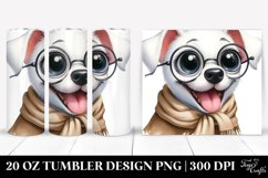 Cute White Dog | 20 Oz Tumbler Product Image 1