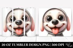 Cute White Dog | 20 Oz Tumbler Product Image 1