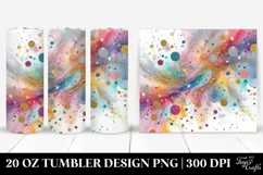 Colorful Glittery Background | 20 Oz Tumbler Product Image 1