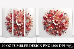 Colorful Redish Gliterry Tumbler Product Image 1