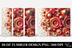 Colorful Redish Glittery Background | 20 Oz Tumbler Product Image 1