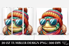 Quirky Turtle Portrait | 20 oz Tumbler Product Image 1