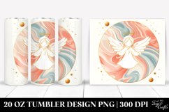 Pastel Holiday Angel Clipart, Transparent 20 Oz Tumbler Product Image 1