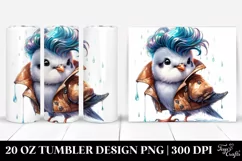 Cute Baby Dove with Cool Haircut Product Image 1