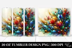 Colorful Hyacinth Stained | 20 Oz Tumbler Product Image 1