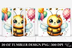 Colorful Cute Baby Bee | 20 Oz Tumbler Product Image 1