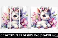 Baby Unicorn Orchid Frame|20 oz Tumbler Product Image 1