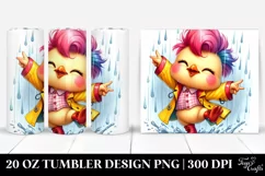 Cute Baby Chicken Dancing | 20 oz Tumbler Product Image 1