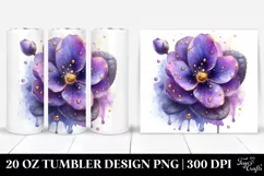 20 Oz Tumbler Sublimation | Shiny Violet Material with Product Image 1