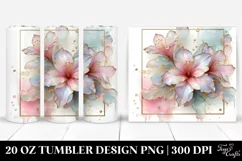Abstract Azalea, High-Res 20 Oz Tumbler Product Image 1