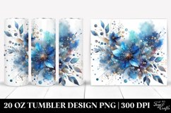 Blueis Watercolor Splash | 20 Oz Tumbler Product Image 1