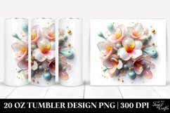 Abstract Freesia Tumbler | 20 oz Tumbler Product Image 1