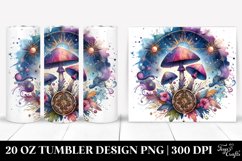 Vibrant Magical Mushroom Clipart 20 Oz Tumbler Product Image 1