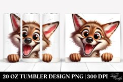 Funny Watercolor Coyote Tumbler | 20 Oz Tumbler Product Image 1