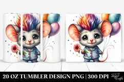 Proud Mouse in Pajamas 20 Oz Tumbler Product Image 1