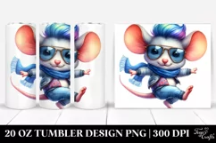 Cute Baby Mouse Jumping | 20 oz Tumbler Product Image 1