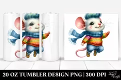 Cute Baby Mouse Jumping | 20 oz Tumbler Product Image 1