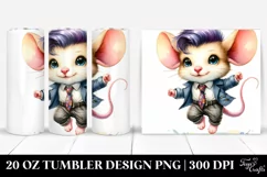 Cute Baby Mouse Jumping | 20 oz Tumbler Product Image 1