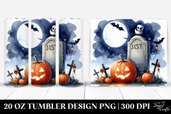 Funny Halloween Tombstone 20 Oz Tumbler Product Image 1
