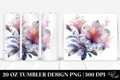 20 Oz Tumbler Sublimation | Shiny Azalea Material Product Image 1