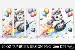 Cute Baby Unicorn Tumbler Product Image 1