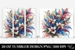 Wooden Stained Lobelia | 20 oz Tumbler Product Image 1
