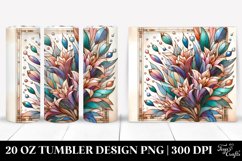 Wooden Stained Lobelia | 20 oz Tumbler Product Image 1