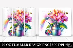 20 Oz Tumbler Sublimation | Vibrant Watercolor Sprinkling Product Image 1