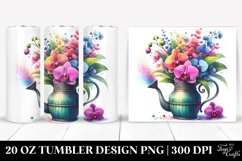 20 Oz Tumbler Sublimation | Vibrant Watercolor Sprinkling Product Image 1