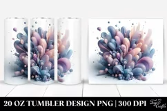 Abstract Glossy Violet Clipart 20 Oz Tumbler Product Image 1