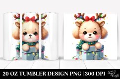 Expressive Bichpoo, Christmas 20 Oz Tumbler Product Image 1