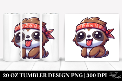 Innocent Sloth with Bandana 20 Oz Tumbler Product Image 1