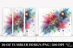 Colorful Watercolor Tumbler Product Image 1